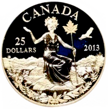 2013 Canada 25$ Fine Silver Coin - Canada-An Allegory