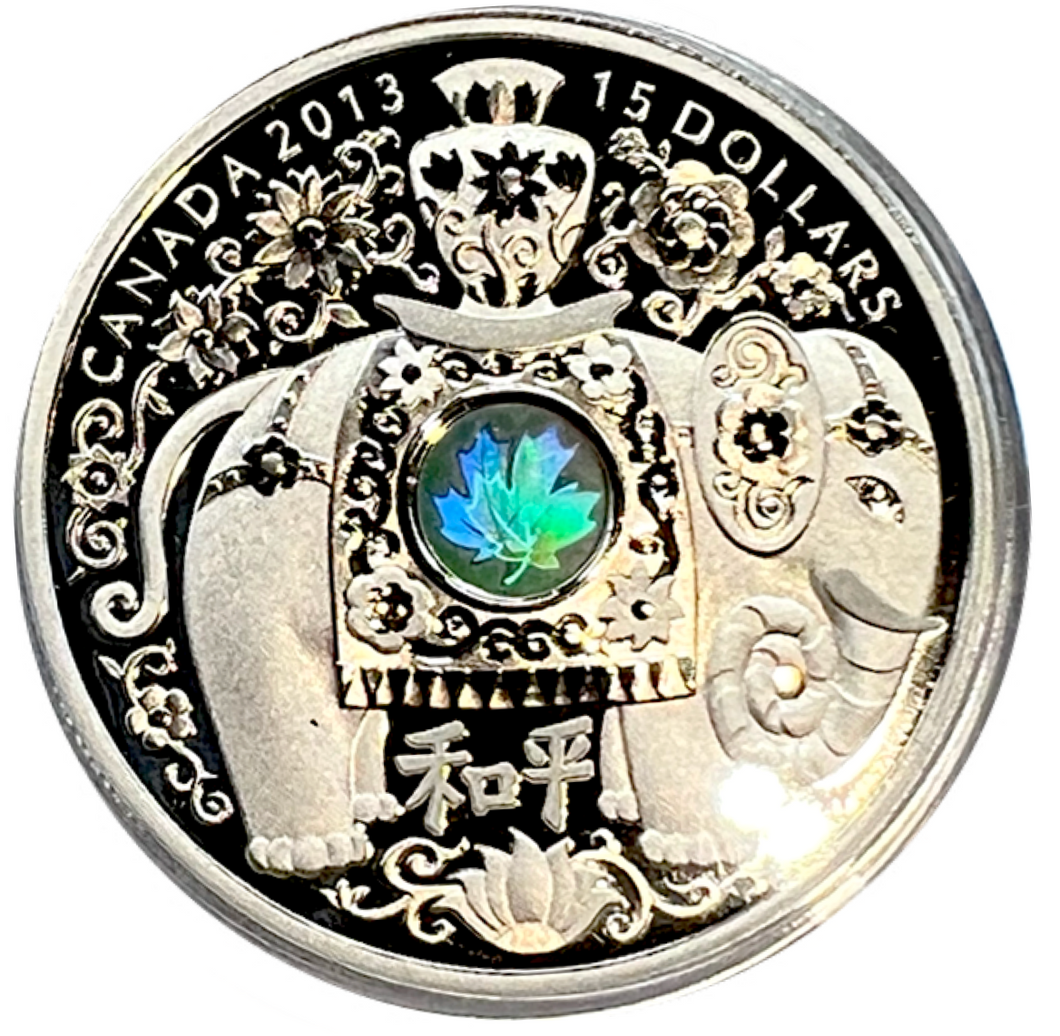 2013 $15 Dollars Fine Silver Coin-Maple of Peace