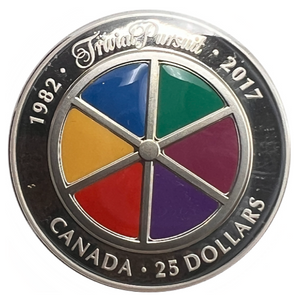 2017 Canada 25$ Fine Silver Piedfort-35th Anniversary of Trivial Pursuit