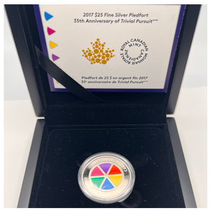 2017 Canada 25$ Fine Silver Piedfort-35th Anniversary of Trivial Pursuit