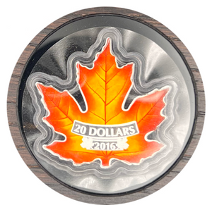 2016 Canada 20$ Fine Silver Coin-Canada Colourful Maple Leaf