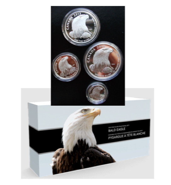 2015 Canada Fine Silver Fractional Set-Bald Eagle