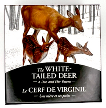 2014 Canada 20 Dollars Fine Silver Coin, The White-Tailed Deer-A Doe and Her Fawns