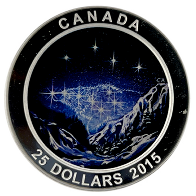 2015 Canada 25 Dollars Fine Silver Coin, Star Chart-The Eternal Pursuit