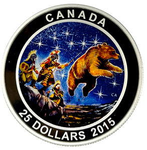 2015 Canada 25 Dollars Fine Silver Coin, Star Chart-The Great Ascent