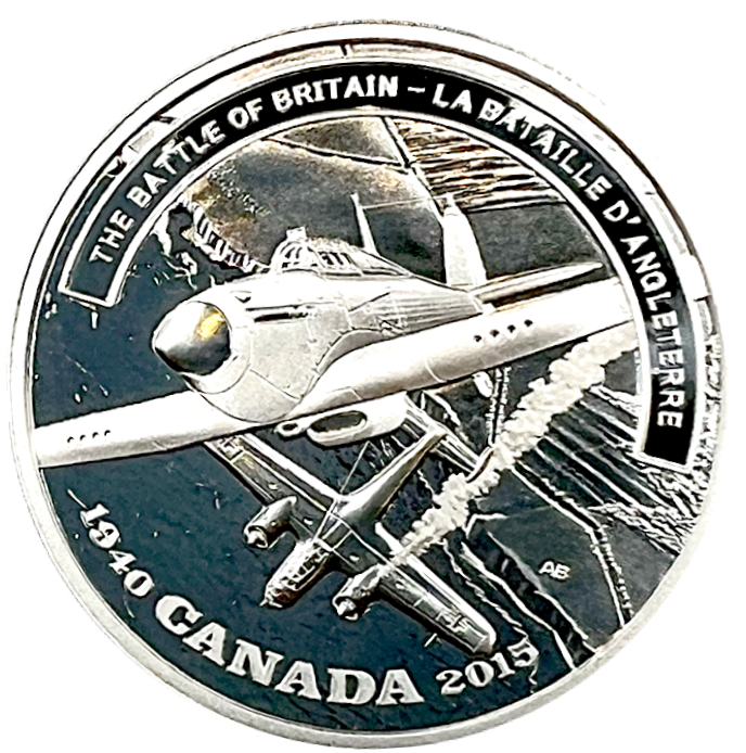 2015 1 oz. Pure Silver Coin – Second World War Battlefront: Battle of Britain