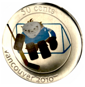 2010 50 Cents Vancouver 2010 Olympic and Paralympic Winter Games-Quatchi Ice Hockey