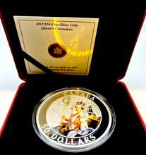 2013 $50 Fifty Dollars, Fine Silver Coin-Queen`s Coronation