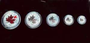 2020 Silver Maple Leaf Fractional Set-O Canada