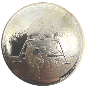 2019 25$  Pure Silver 50th Anniversary of The Apollo 11 Moon Landing