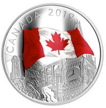 2019 Thirty Dollars $30 Fine Silver Coin-The fabric of Canada