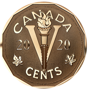 2020 Canada Five Cents Bronze Coin-The Canadian Home Front-The Victory Nickel