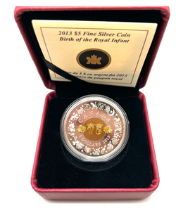 2013 Canada Fine Silver Five Dollars- Royal Infant Toys