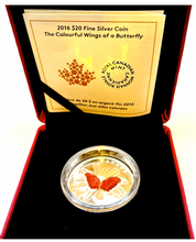 2016 Canada 20 Dollars Fine Silver Coin, The Colourful Wings of a Butterfly