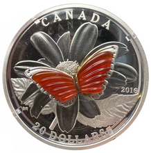 2016 Canada 20 Dollars Fine Silver Coin, The Colourful Wings of a Butterfly