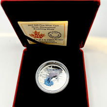 2017 Canada 20 Dollars Fine Silver Coin, Three-Dimensional Breaching Whale