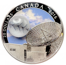 2016 Canada 20 Dollars Fine Silver Coin, The Universe Glow in the Dark Glass with Silver Fume