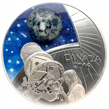 2016 Canada 20 Dollars Fine Silver Coin, The Universe Glow in the Dark Glass with Opal