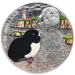 2014 Canada 20 Dollars Fine Silver Coin, The Atlantic Puffin