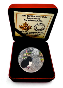 2014 Canada 20 Dollars Fine Silver Coin, The Atlantic Puffin