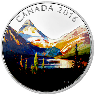 2016 Canada 20 Dollars Fine Silver Coin, Canadian Landscape Series-The Lake