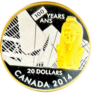 2014 Canada 20 Dollars Fine Silver Coin - Royal Ontario Museum