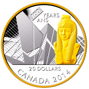 2014 Canada 20 Dollars Fine Silver Coin - Royal Ontario Museum