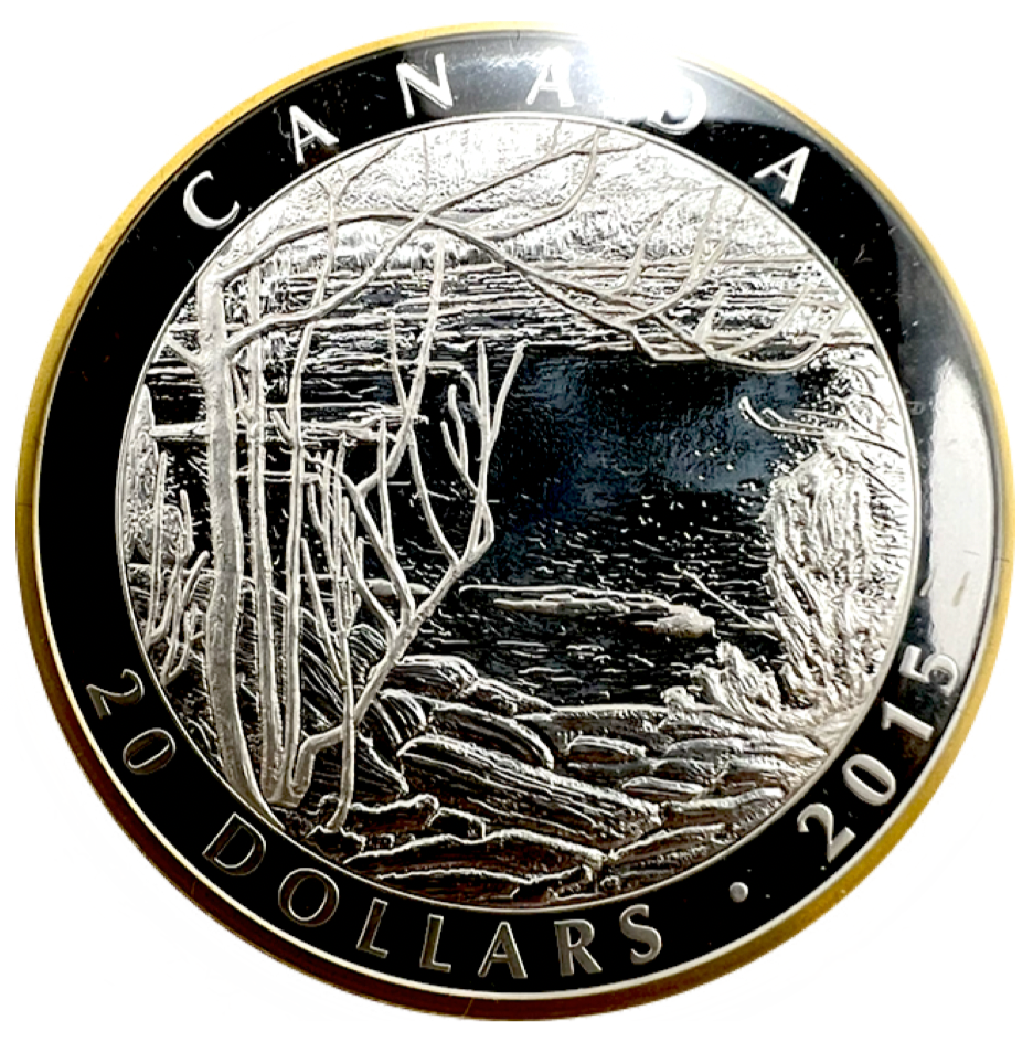 2015 Canada 20 Dollars Fine Silver Coin - Tom Thomson-Spring Ice