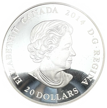 2014 Canada 20 Dollars Fine Silver, Stained Glass-casa Loma