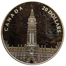 2019 Canada 20 Dollars Fine Silver, Lights of Parliament Hill