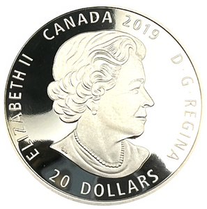 2019 Canada 20 Dollars Fine Silver, Reflection-Bald Eagle