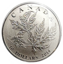 2014 Canada $10 Ten Dollars-Maple leaf Forever 1/2 oz