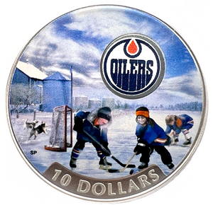 2017 Canada Fine Silver $10 Ten Dollars-Passion to Play-Edmonton Oilers