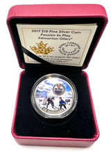 2017 Canada Fine Silver $10 Ten Dollars-Passion to Play-Edmonton Oilers