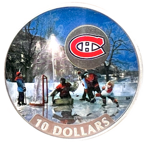 2017 Canada Fine Silver $10 Ten Dollars-Passion to Play-Montreal Canadiens