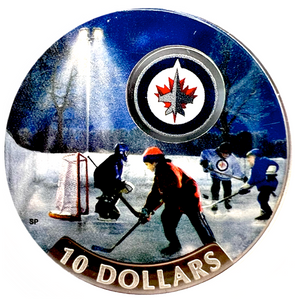 2017 Canada Fine Silver $10 Ten Dollars-Passion to Play-Winnipeg Jets