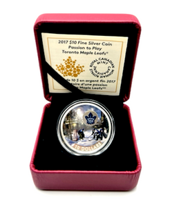 2017 Canada Fine Silver $10 Ten Dollars-Passion to Play-Toronto Maple Leafs