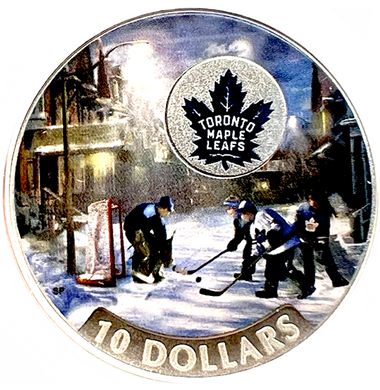 2017 Canada Fine Silver $10 Ten Dollars-Passion to Play-Toronto Maple Leafs