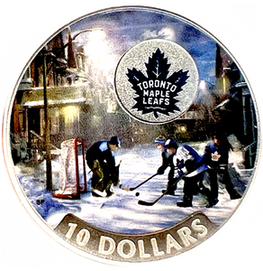 2017 Canada Fine Silver $10 Ten Dollars-Passion to Play-Toronto Maple Leafs