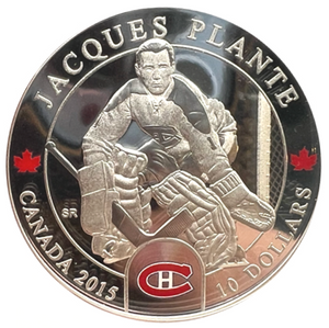 2015 $10 Ten Dollars-Goalies-Jaques Plante