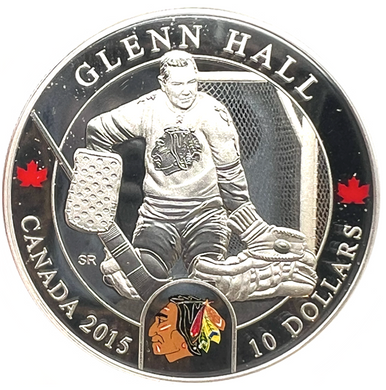 2015 $10 Ten Dollars-Goalies-Glenn Hall