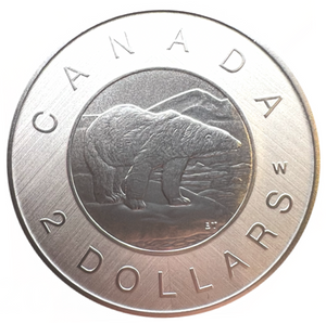 2023 Canada Silver $ 2 Dollar-Tribute-W Mint Mark-Polar Bear