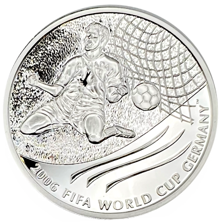 2006 Canada Fine Silver $5 FIFA 