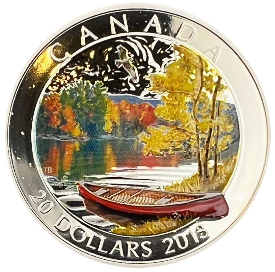 2013 Canada 20 Dollars Fine Silver Coin-Autumn Bliss