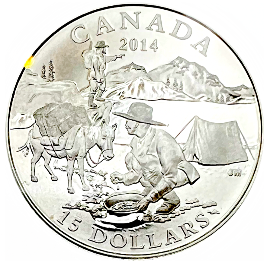 2014 $15 Fifteen Dollars Exploring Canada-The Gold Rush