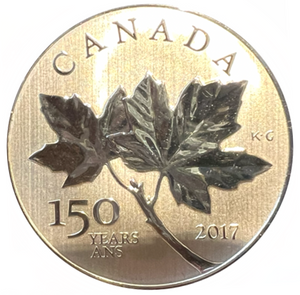 2017 Canada $10 Ten Dollars-Maple leaf Forever 1/2 oz