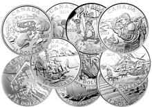 2014-2015 $15 Fifteen Dollars Exploring Canada 10-coin Set