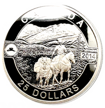 2014 $25-Fine Silver Coin-Cowbow in the Canadian Rockies