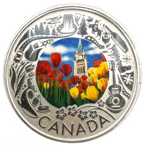 2019 Canada 3$ Fine Silver Coin - Celebrating Fun and Festivities-Tulips