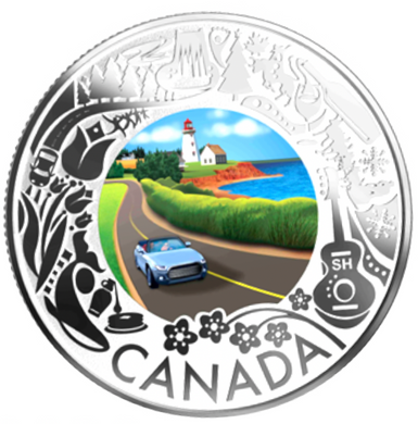 2019 Canada 3$ Fine Silver Coin - Celebrating Fun and Festivities-Coastal Drive